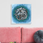 ケルト海馬 キャンバスプリント (インサイチュ (リビング))