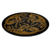 ケルト犬伝統的オーナメント木製ルック カッティングボード (角)