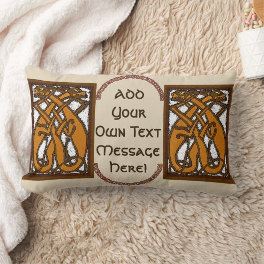 ケルト犬腰枕 ランバークッション (ブランケット)