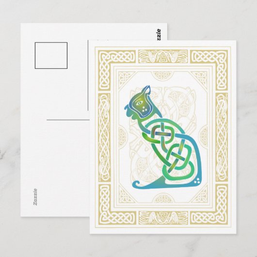 ケルト猫 ポストカード (正面/裏面)