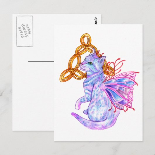 ケルト猫 ポストカード (正面/裏面)