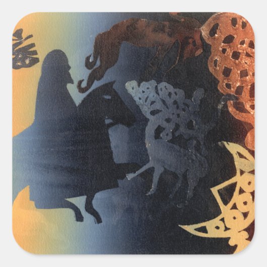 ケルト画像 スクエアシール (正面)