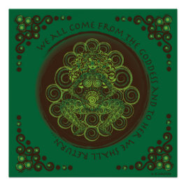 ケルト異教の的豊饒の女神 ポスター