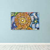 ケルト石 キャンバスプリント (インサイチュ (ウッドフロア))