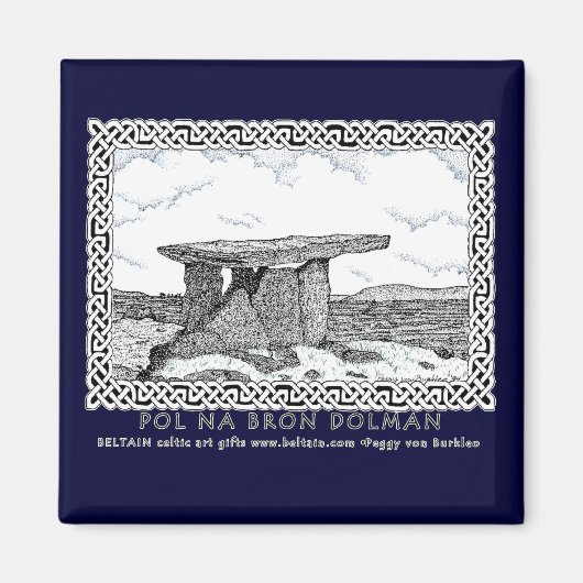 ケルト磁石ケルト・ドルマンデザイン マグネット (正面)