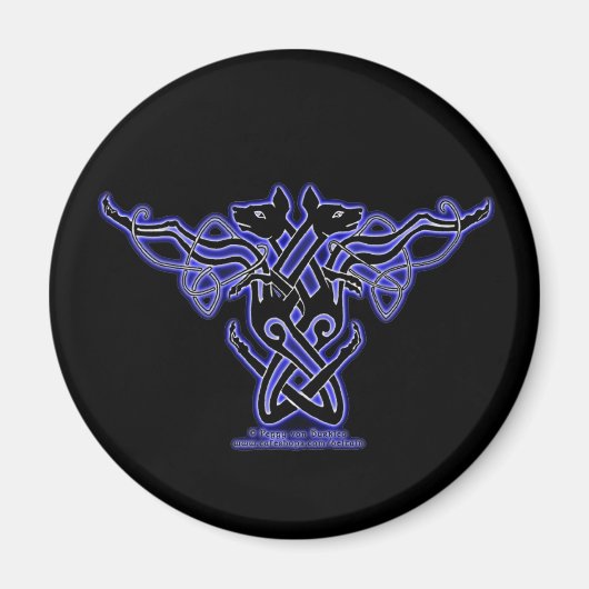 ケルト磁石ハウンドデザイン#1 マグネット (正面)