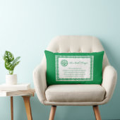 ケルト祈りの言葉セントパトリックの日 ランバークッション (椅子)