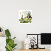 ケルト神話と太陽のシンボルLitha ポスター (ホームオフィス)