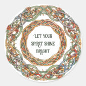 ケルト神話と太陽のシンボルLitha ラウンドシール (正面)