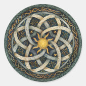 ケルト神話と太陽のシンボルLitha ラウンドシール (正面)