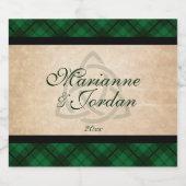 ケルト系のプレイド ビールラベル (シングルラベル)