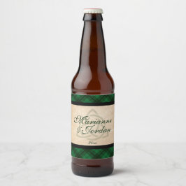 ケルト系のプレイド ビールラベル