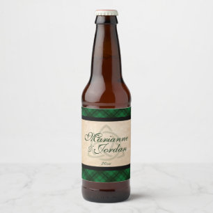 ケルト系のプレイド ビールラベル