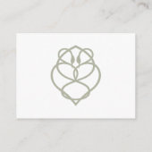 ケルト系アイリッシュスワンラブノット結婚ズ宿泊施設 エンクロージャーカード (裏面)