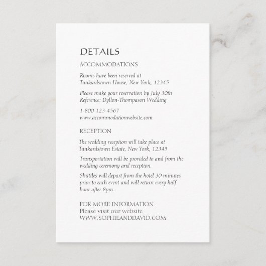 ケルト系アイリッシュスワンラブノット結婚ズ詳細 エンクロージャーカード (正面)