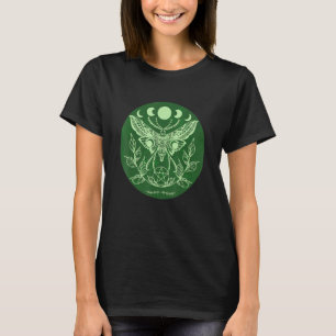 ケルト系ウィッカオスターラオカルトムーンモス Tシャツ