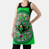 ケルト系カルトゥーシュプリント エプロン (インサイチュ)