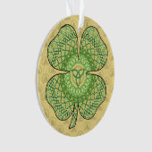 ケルト系シャムロックアクリルオーナメント オーナメント (正面)