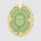 ケルト系シャムロックアクリルオーナメント オーナメント (正面)