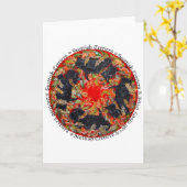 ケルト系スコティッシュテリアメダリオン カード (黄色い花)