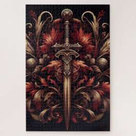 ケルト系スコティッシュレッド&ブロンズ剣 ジグソーパズル