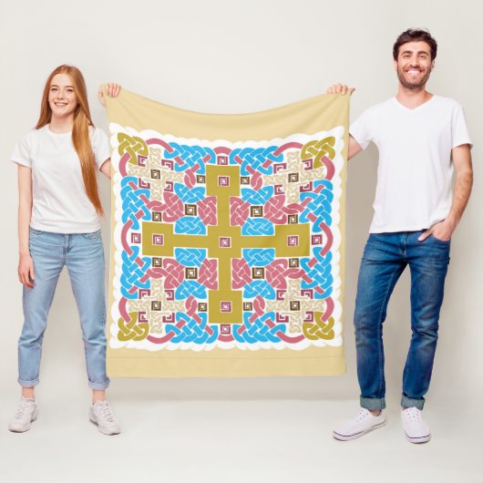 ケルト系ドネガル フリースブランケット (インサイチュ)