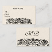 ケルト系ドラゴンモノグラム 名刺 (正面/裏面)