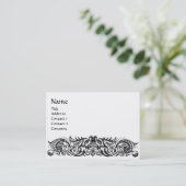 ケルト系ドラゴン白黒モノグラム 名刺 (スタンド正面)