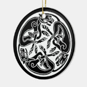 ケルト系ハウンズオーナメント セラミックオーナメント (左)