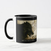 ケルト系ブラックウルフ マグカップ (左)