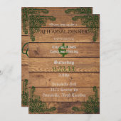 ケルト素朴ティッククラダッハーサルディナー招待状 招待状 (正面/裏面)