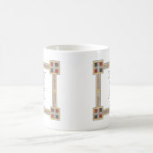 ケルト結び目模様が付いているセントパトリックの胸あての祈りの言葉 コーヒーマグカップ (中央)