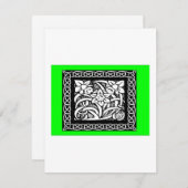 ケルト結び目模様すべての行事グリーティングカード シーズンカード (正面/裏面)