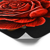 ケルト結び目模様とゴシック様式の優雅さのハート。 ポスター (角)