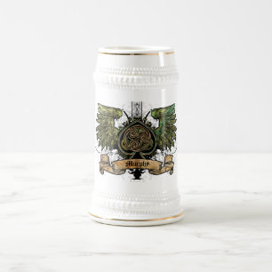 ケルト結び目模様のアイルランドのアイルランドの入れ墨都市ステイン ビールジョッキ