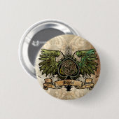 ケルト結び目模様のアイルランドのアイルランドの入れ墨都市Keychain 缶バッジ (正面&裏面)