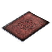 ケルト結び目模様のエンボス革 ノートブック (左側)