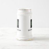 ケルト結び目模様のシャムロックステインを個人化して下さい ビールジョッキ (中央)