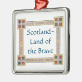 ケルト結び目模様のスコットランドオブザブレイブ メタルオーナメント (左)