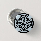 ケルト結び目模様のデザインボタン 缶バッジ (正面&裏面)