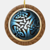 ケルト結び目模様のペンダントかオーナメント セラミックオーナメント (裏面)