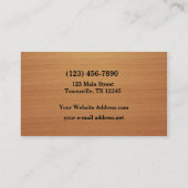 ケルト結び目模様のボーダーによってはめ込まれる木製の一見 名刺 (裏面)