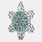 ケルト結び目模様の円形浮彫りの円形のデザイン、アイルランドのアートワーク スノーフレークピューターオーナメント (右)