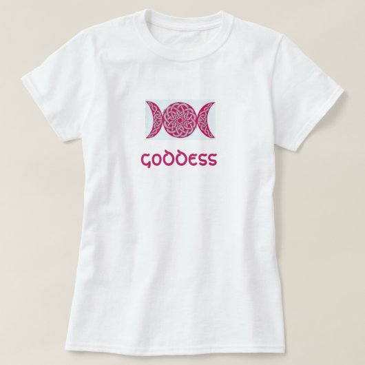 ケルト結び目模様の女神のワイシャツ(ピンク) Tシャツ (デザイン正面)