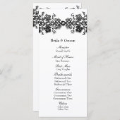 ケルト結び目模様の巻き付けつる植物結婚式 プログラム (正面/裏面)