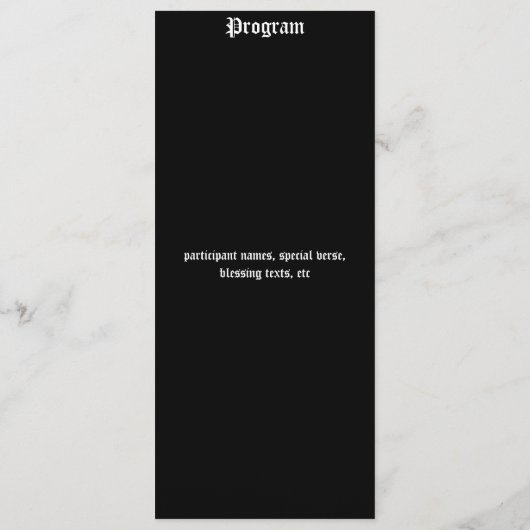 ケルト結び目模様の数々の使用カード プログラム (裏面)