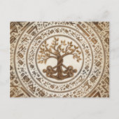 ケルト結び目模様の木の命 – Yggdrasil ポストカード (正面)