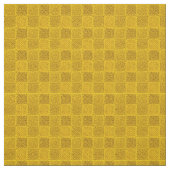 ケルト結び目模様の金ゴールド 素晴らし ファブリック (見本)