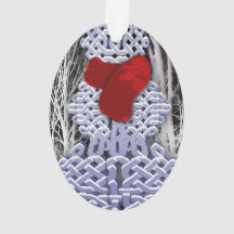 ケルト結び目模様の雪だるま