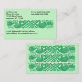 ケルト結び目模様はゲール語をあらゆる名刺カード結びます 名刺 (正面/裏面)